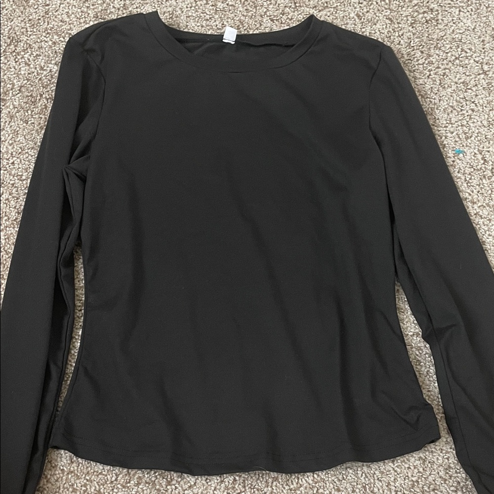 Classic Black Long Sleeve Top